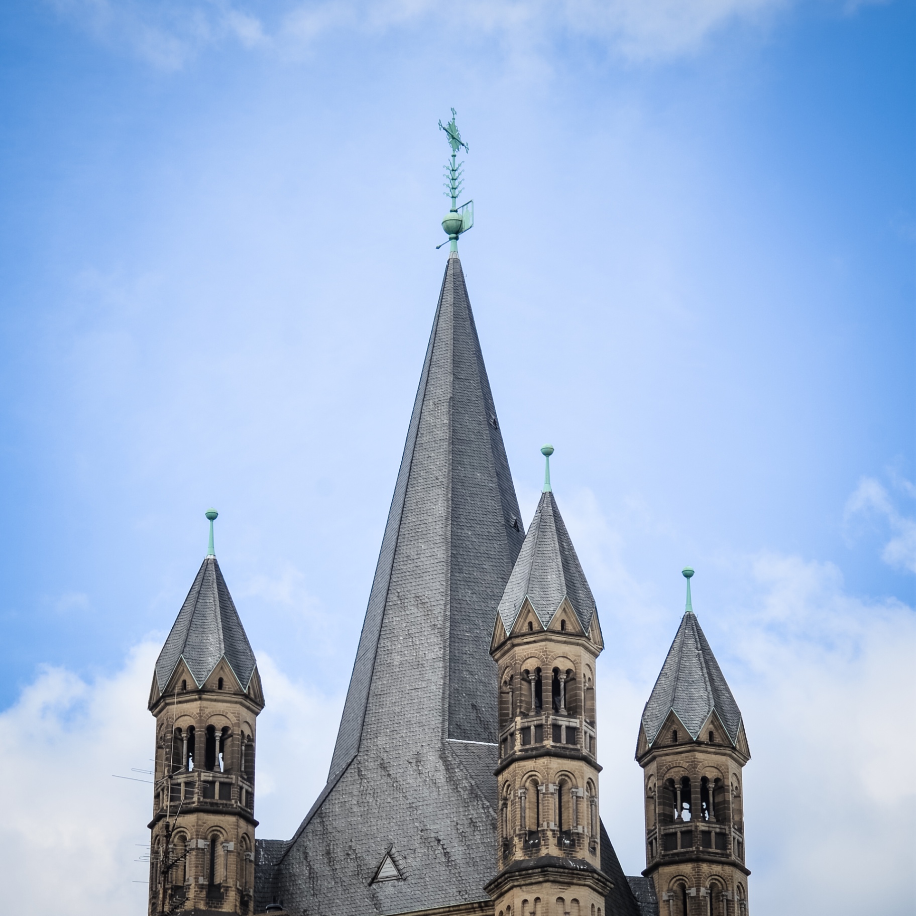 Köln auf Holz - Groß St. Martin Turmspitze