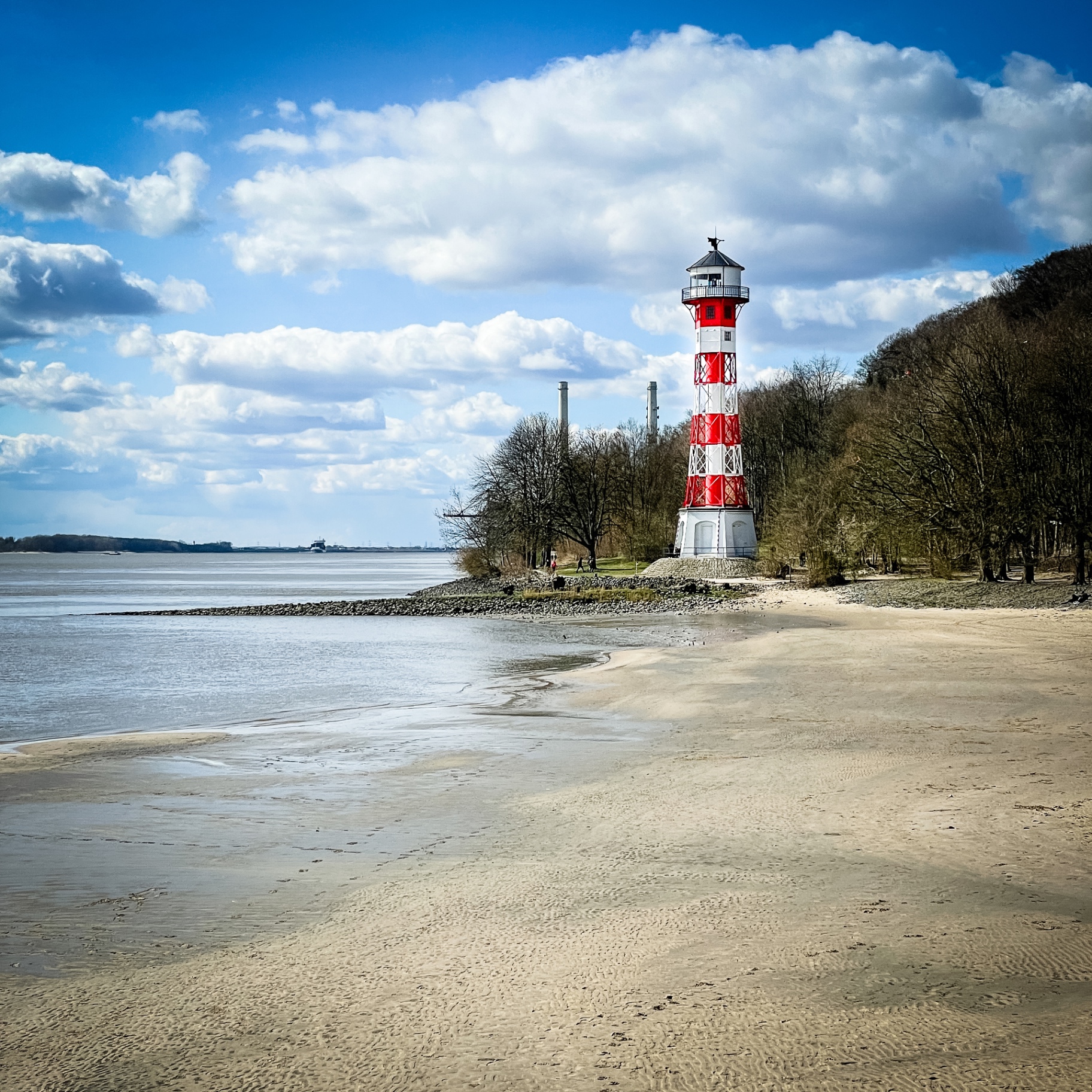 Hamburg auf Holz - Leuchtturm Wittenbergen