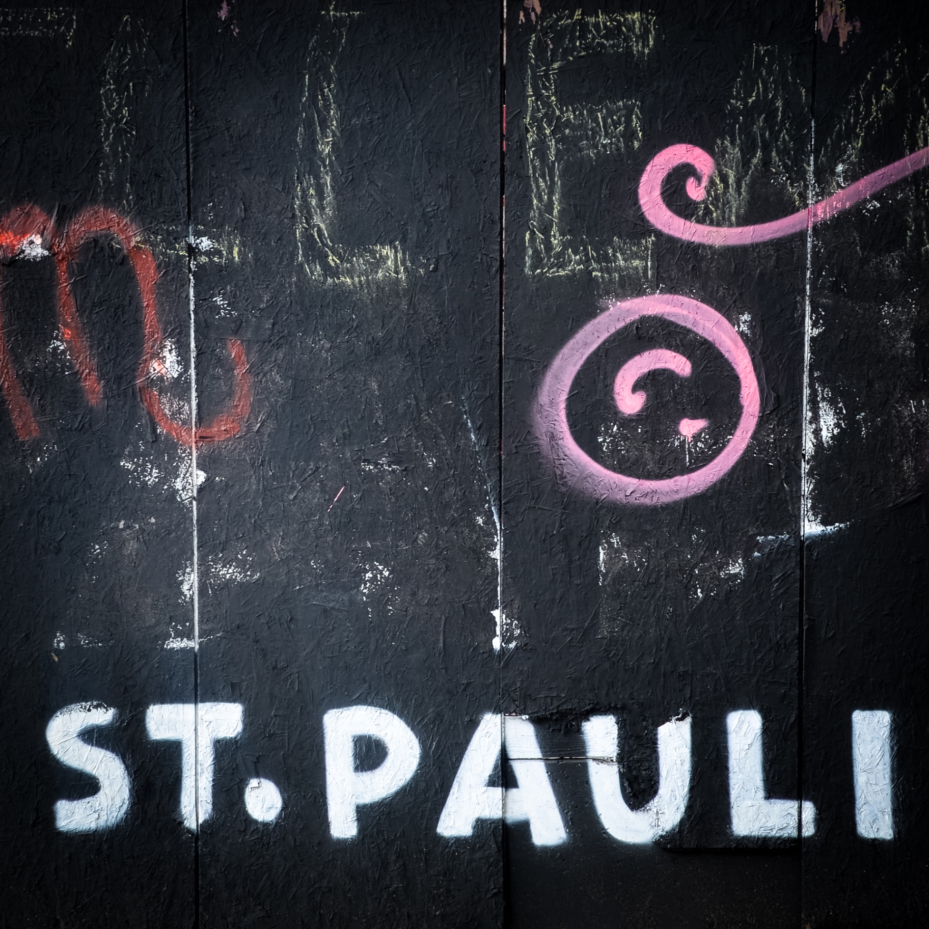 Hamburg auf Holz - St. Pauli Graffiti