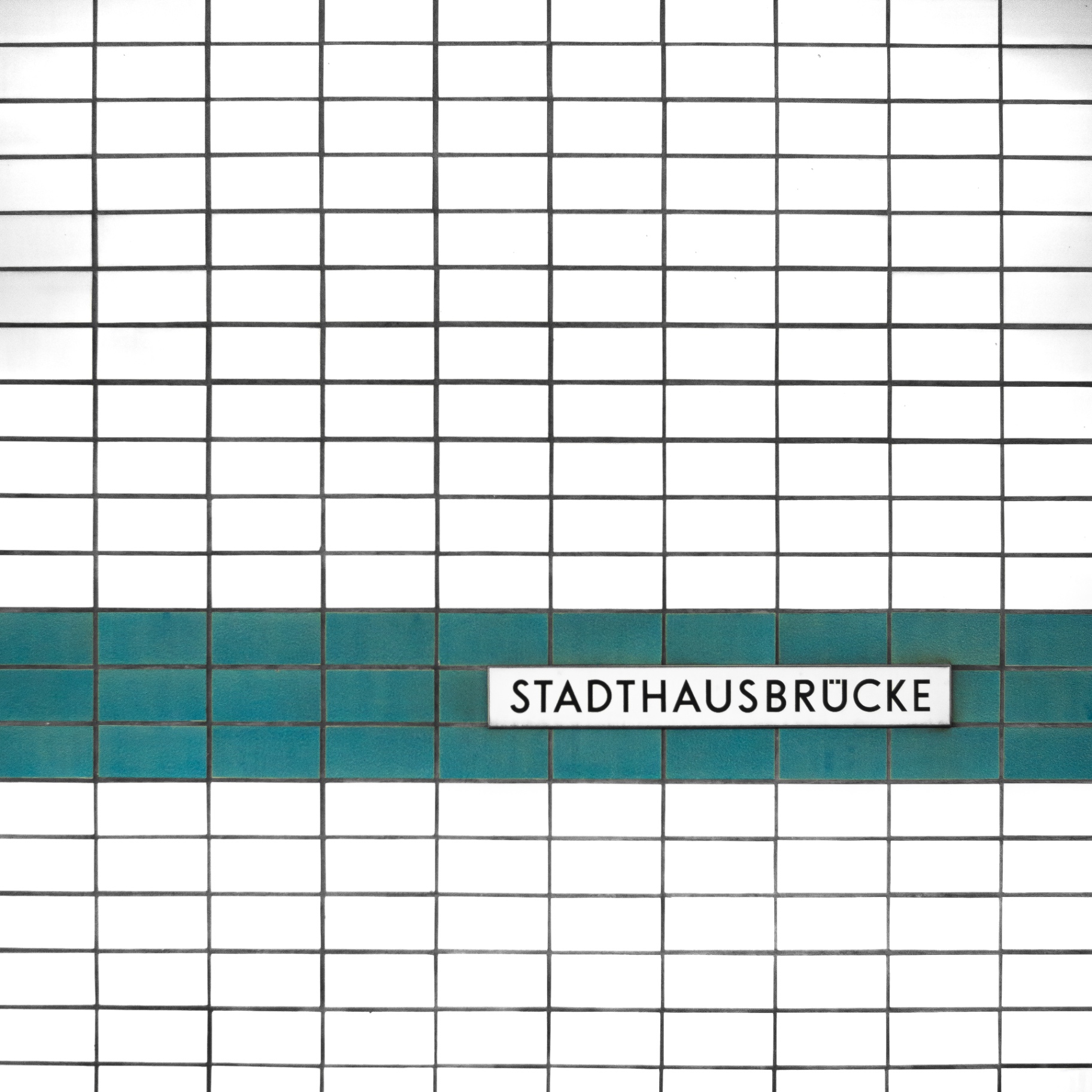 U-Bahn Hamburg auf Holz - Stadthausbrücke