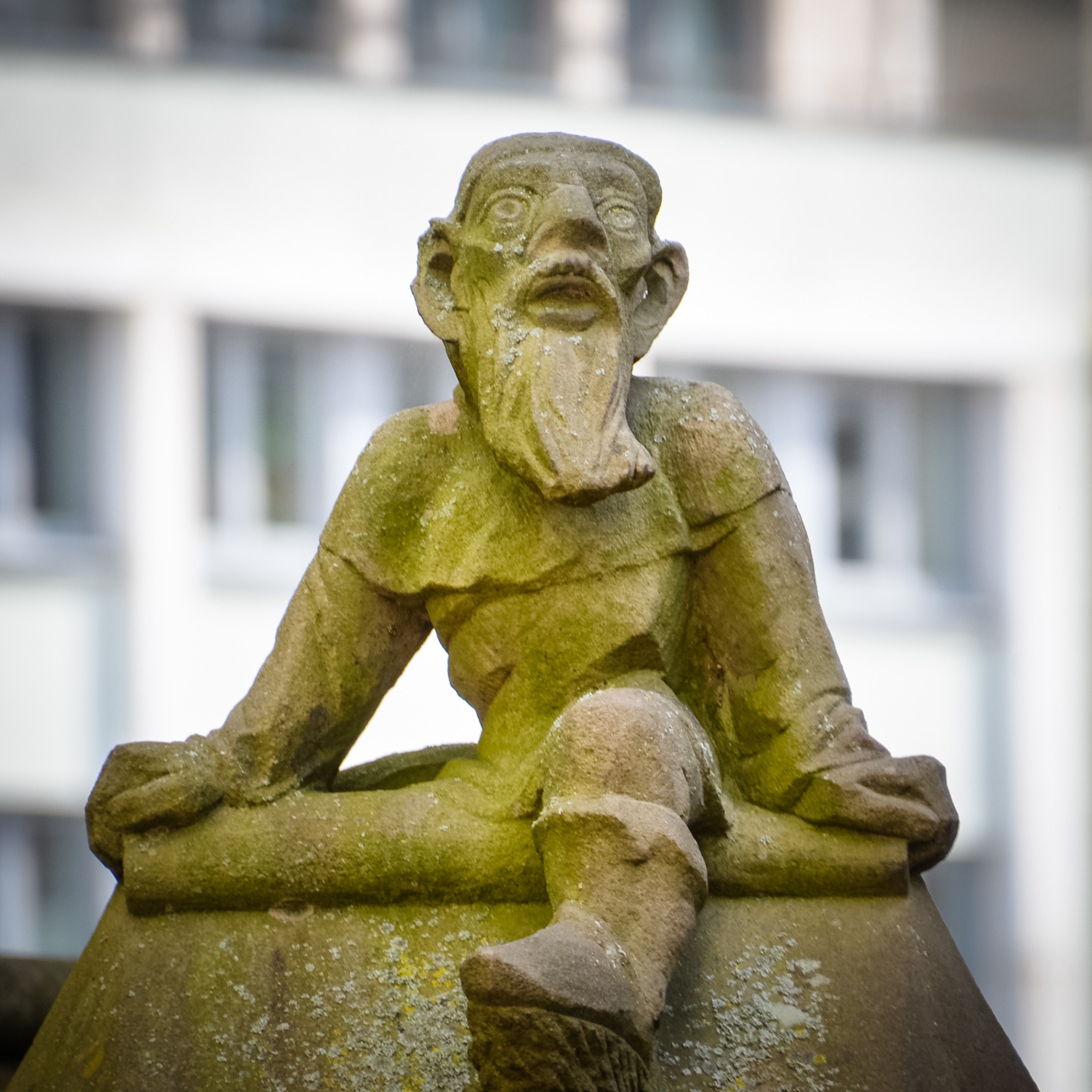 Köln auf Holz - Steinfigur