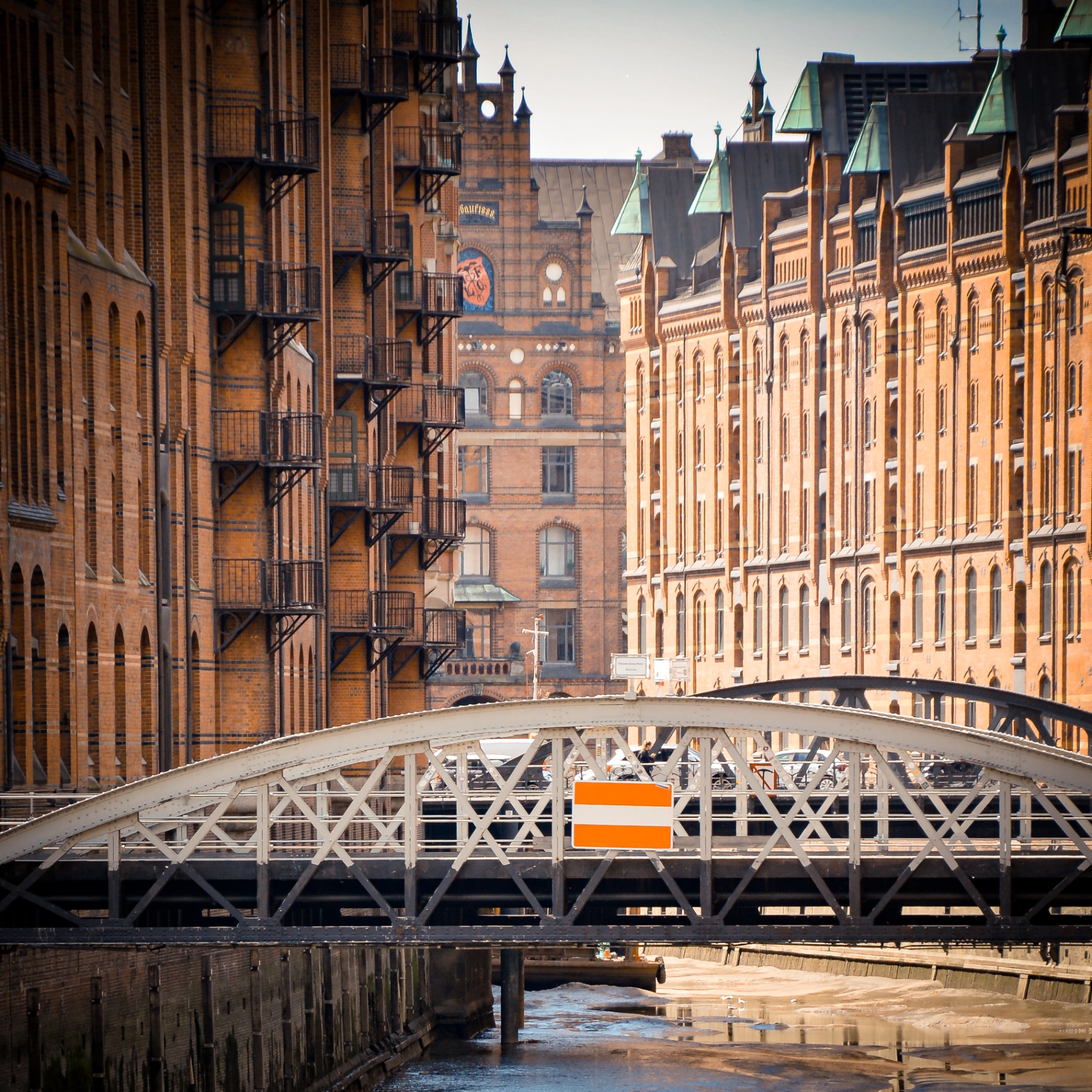 Hamburg auf Holz - Speicherstadt Brooksbrücke