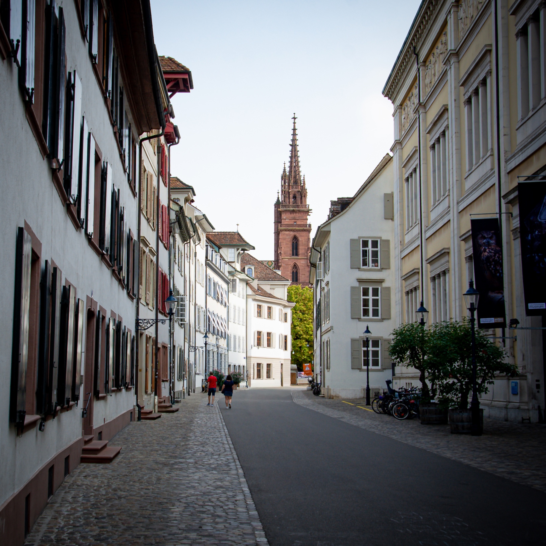 Basel auf Holz - Blick zum Münster