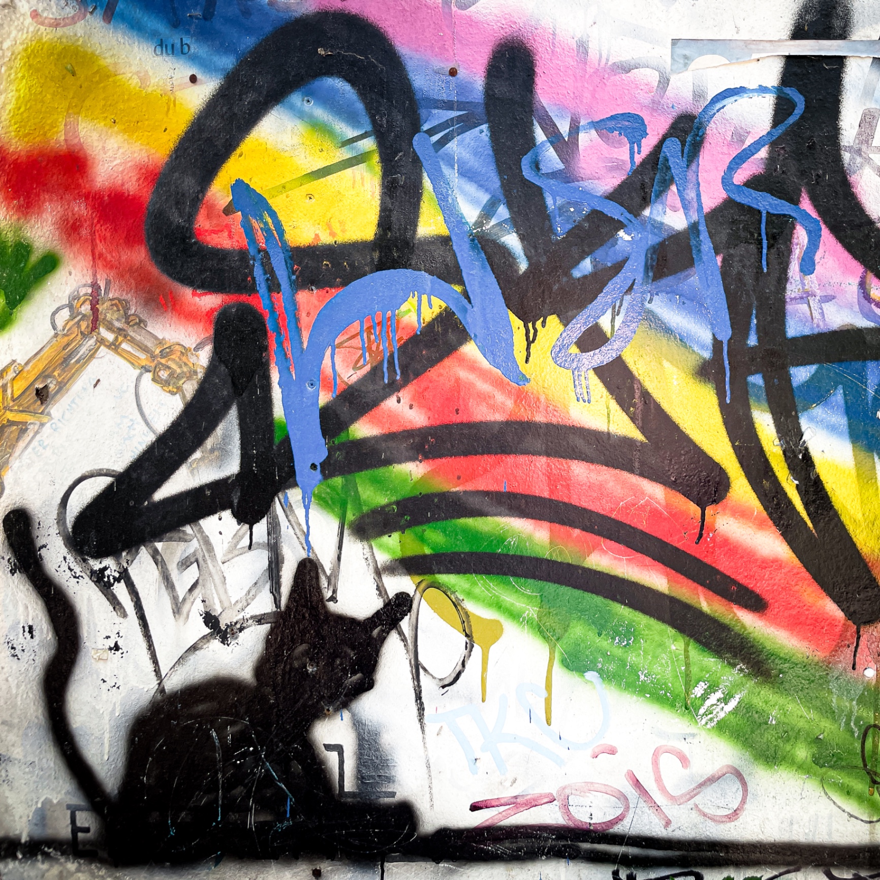 Streetart auf Holz - Graffiti Tag