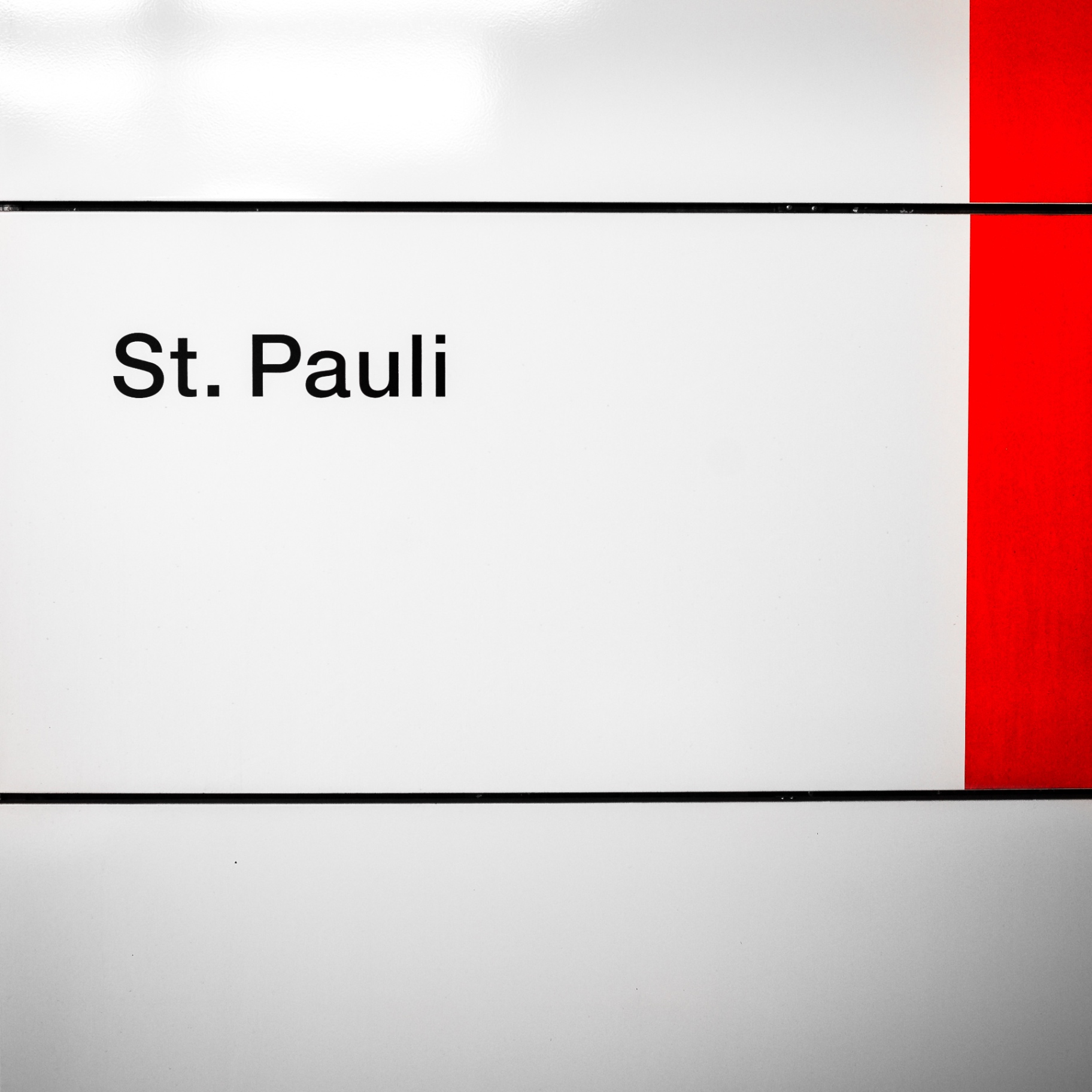 U-Bahn Hamburg auf Holz - St. Pauli