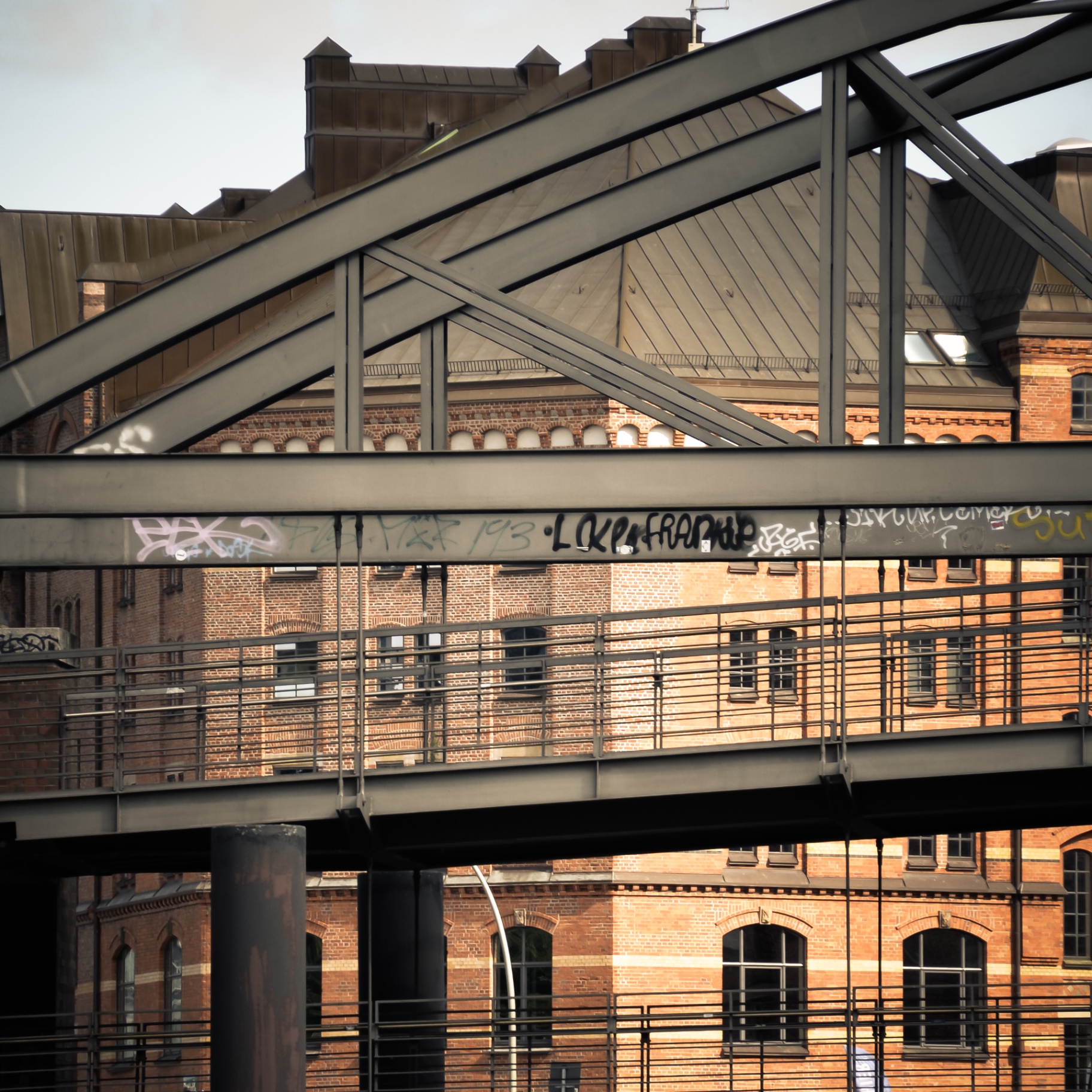 Hamburg auf Holz - Speicherstadt Brücke