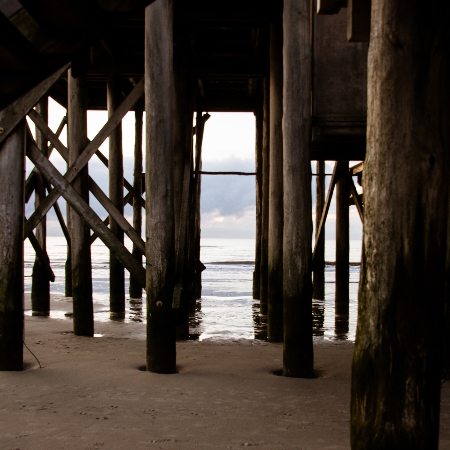 St. Peter-Ording auf Holz - Unter dem Pfahlbau