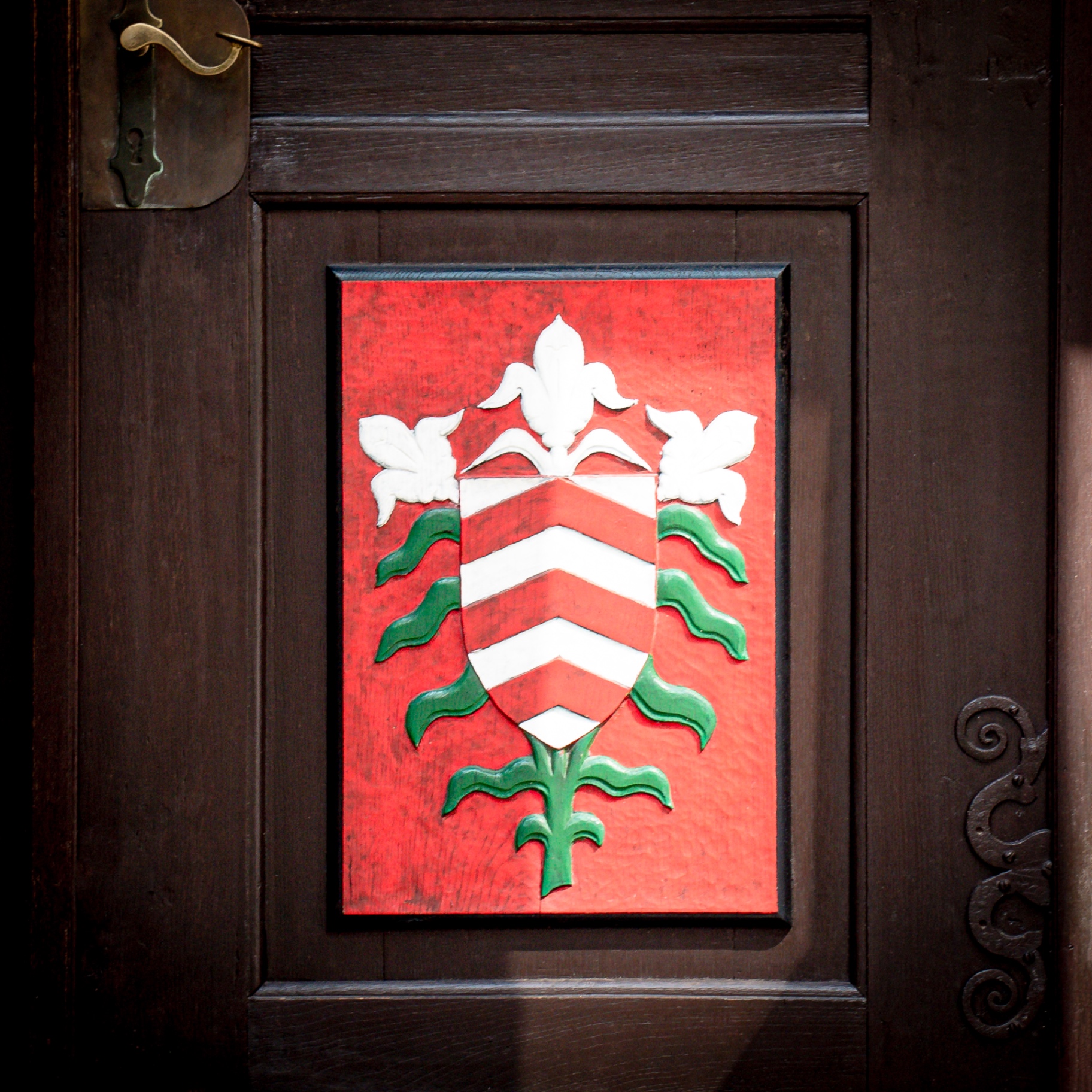 Halle(W) auf Holz - Wappen