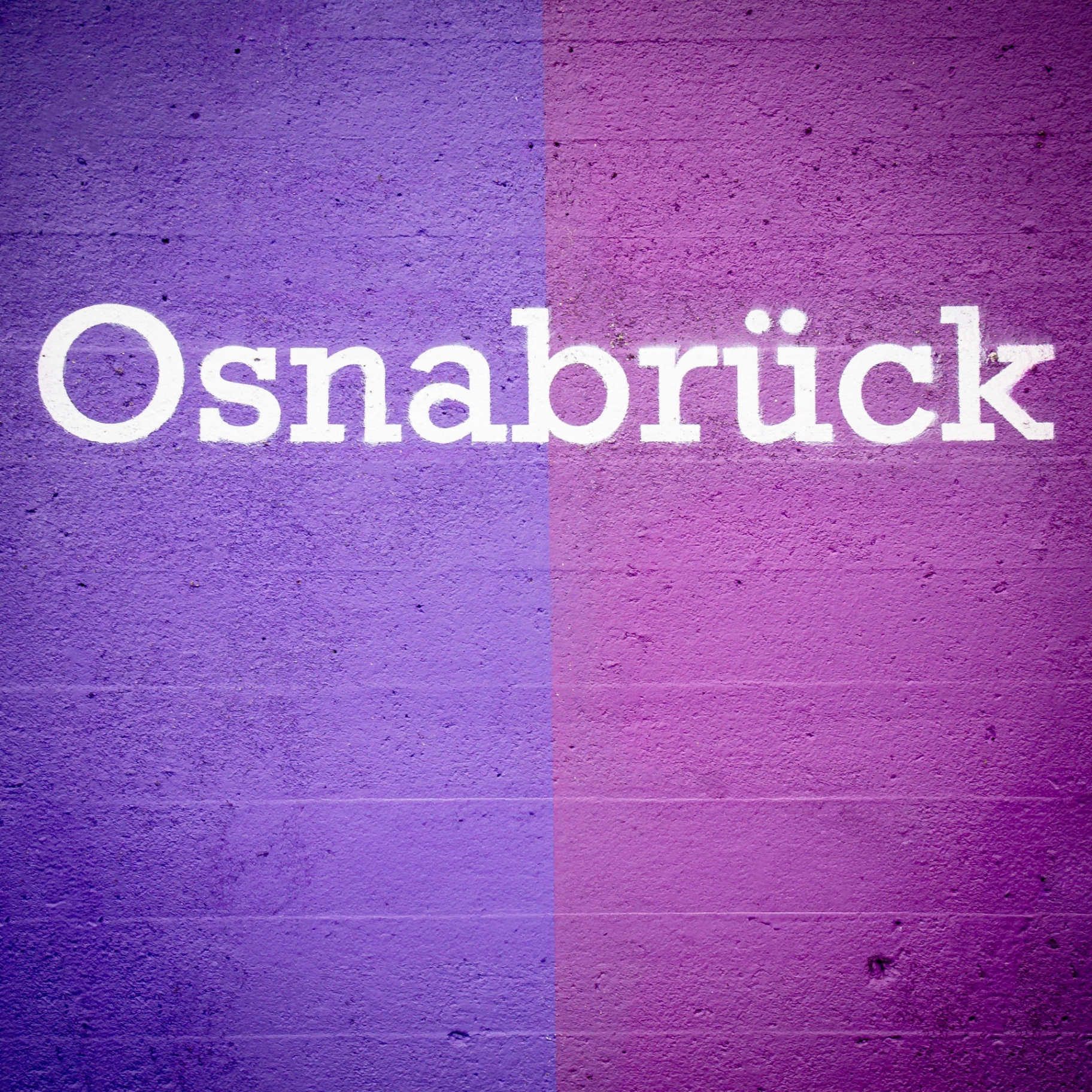 Osnabrück auf Holz - Schriftzug