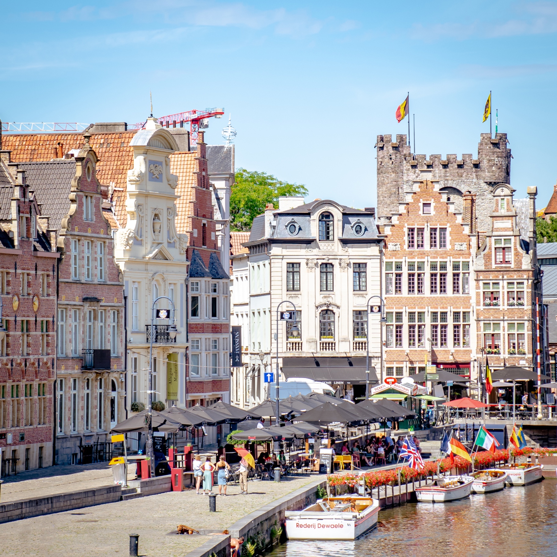 Gent auf Holz - Korenlei & Gravensteen